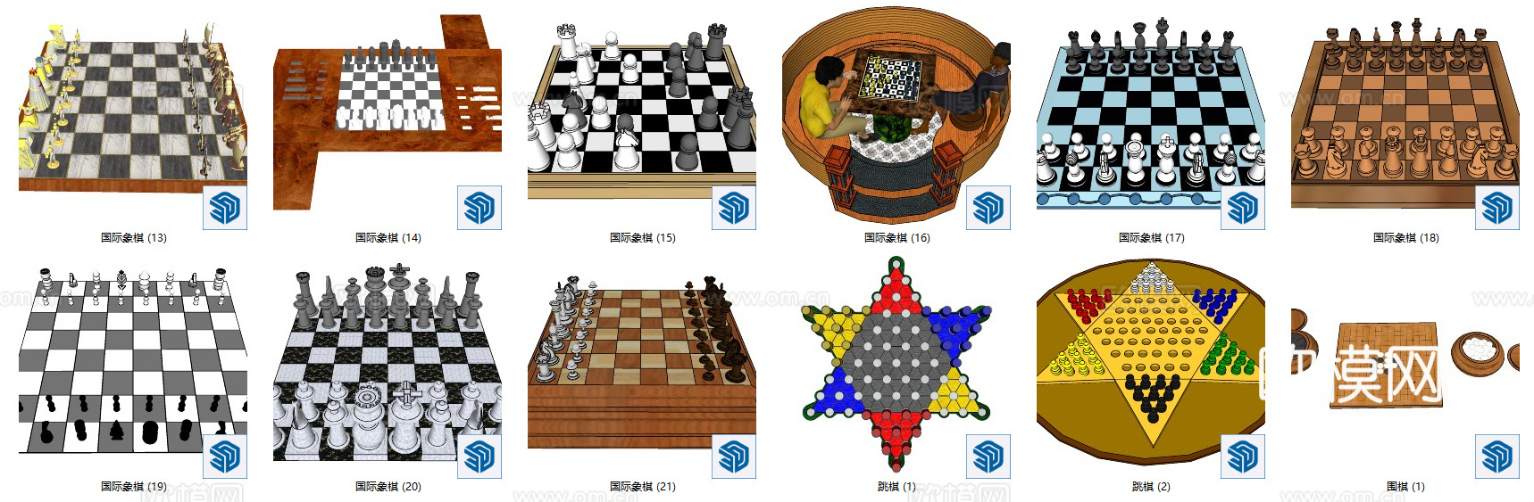 现代象棋国际象棋su模型下载
