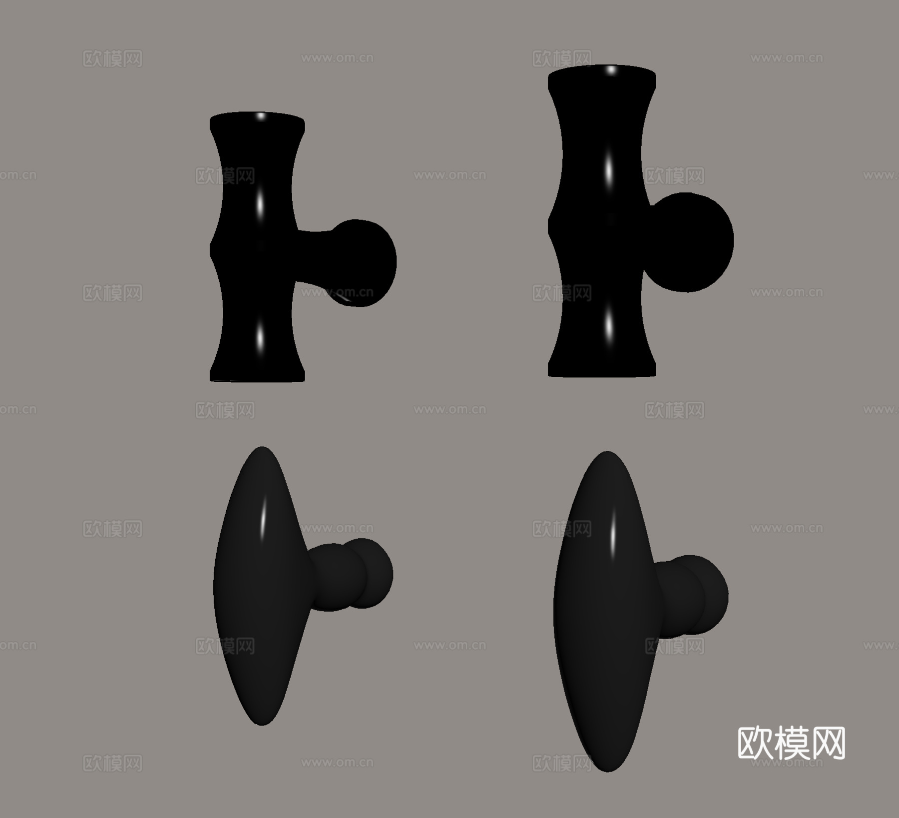 中古拉手 金属拉手 把手su模型