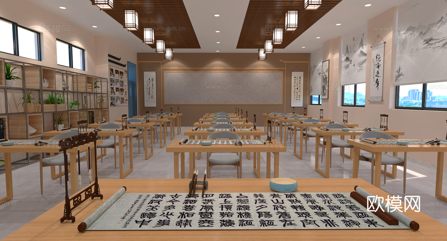 书画室3d模型