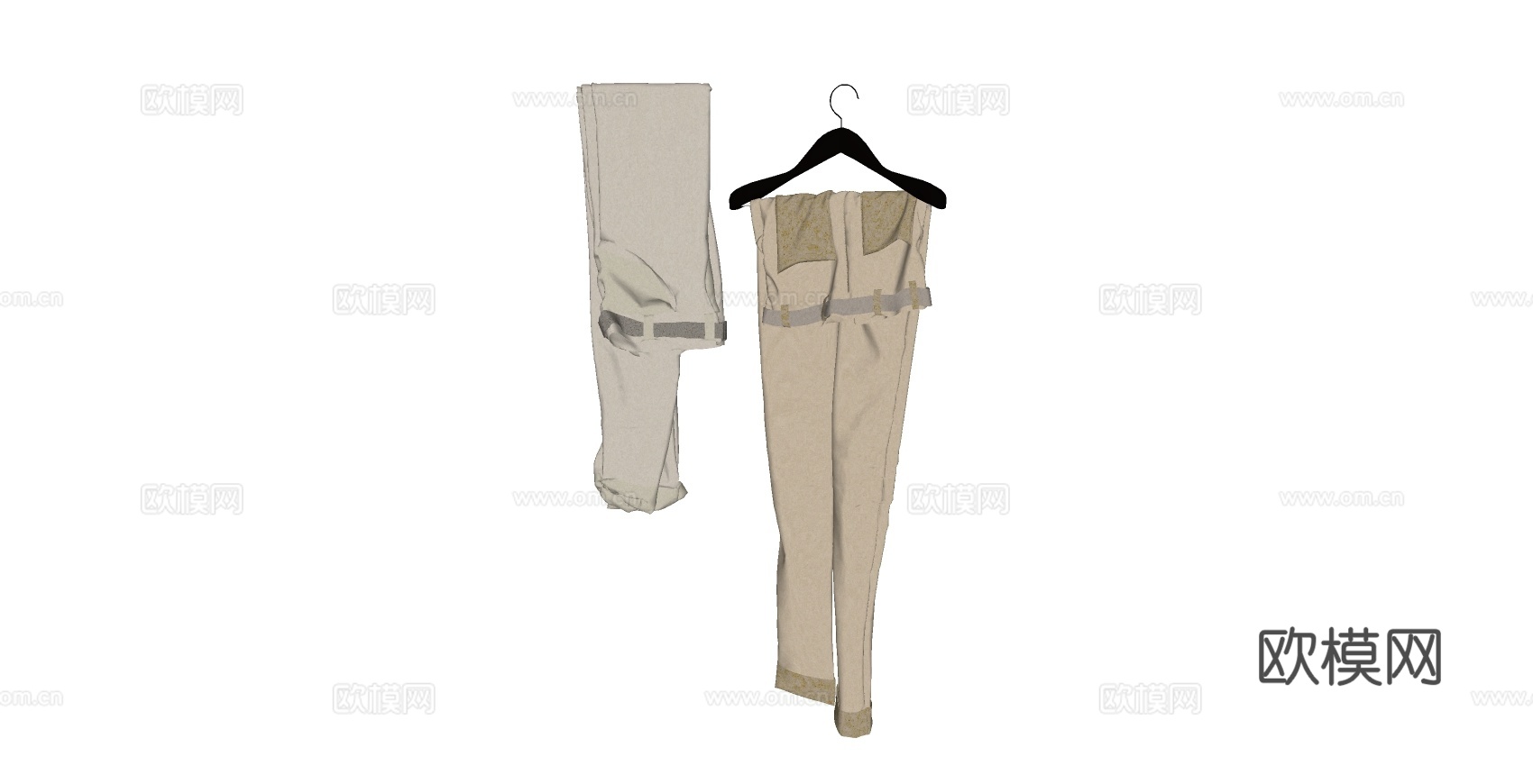 现代服饰su模型下载