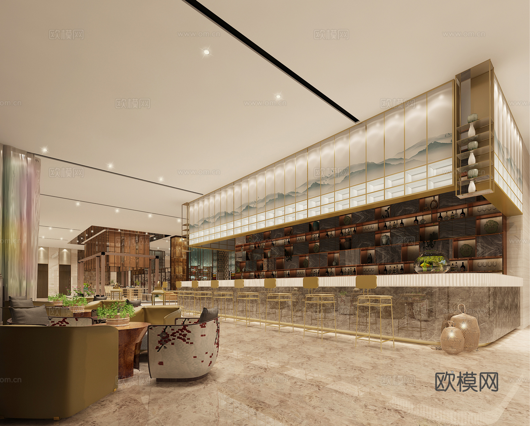 休息区3d模型