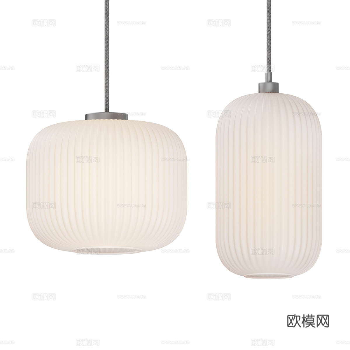 新中式装饰吊灯 灯笼吊灯3d模型