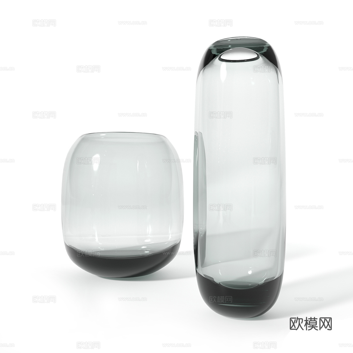 现代意式极简花瓶花艺3d模型