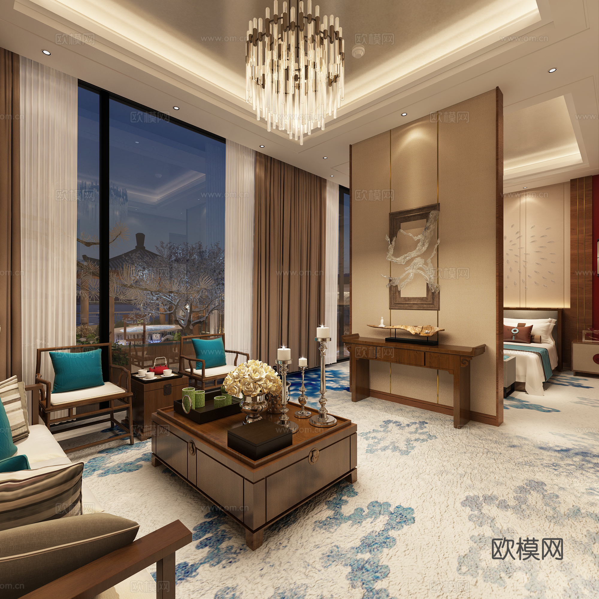 套房3d模型