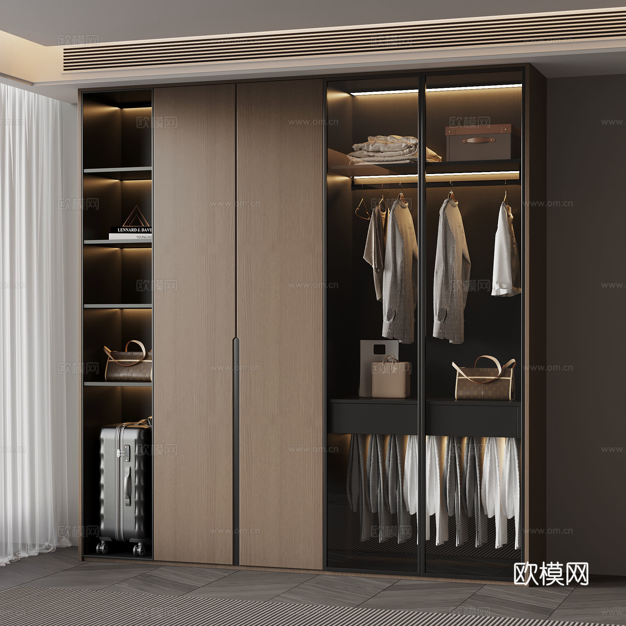 衣柜 现代意式衣柜3d模型
