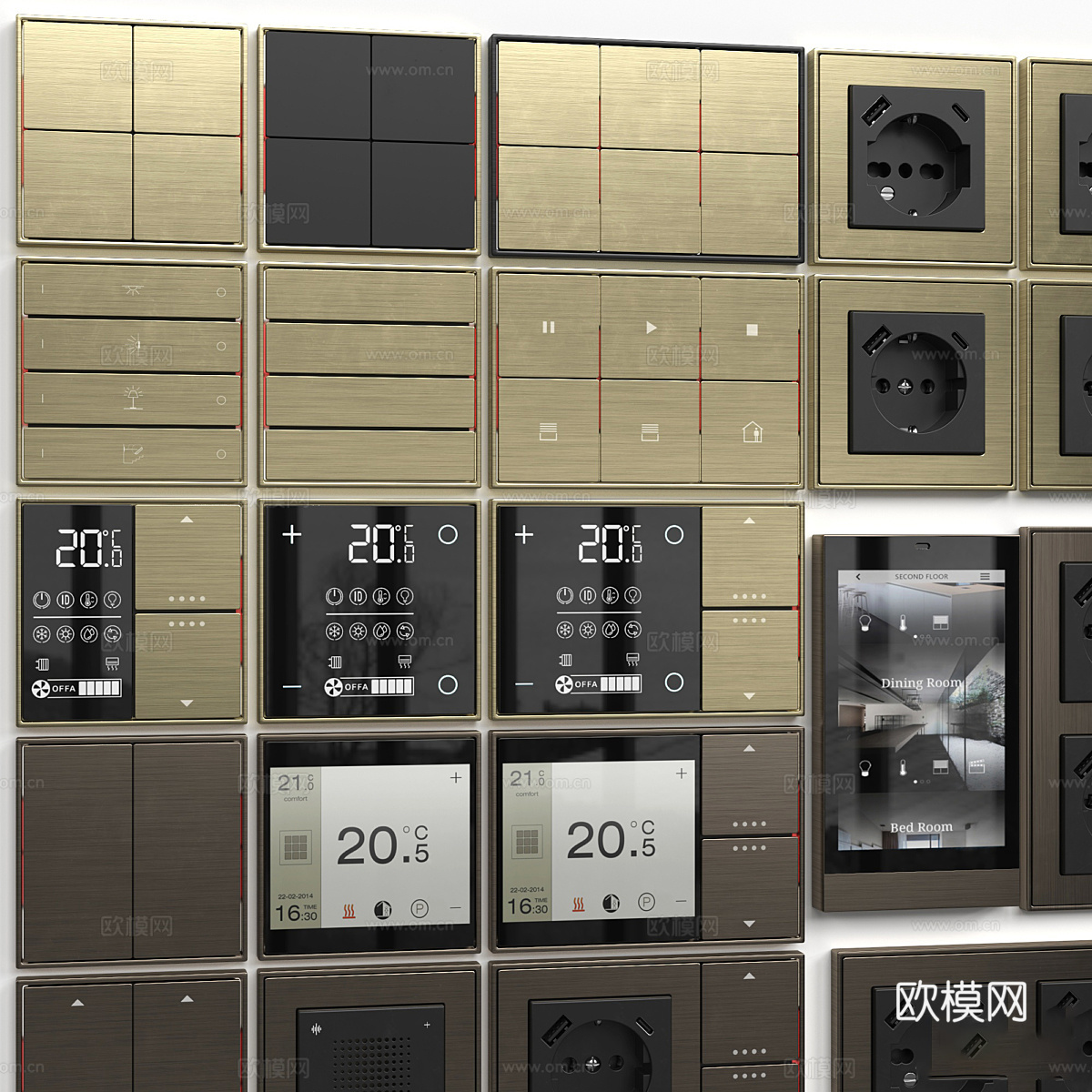 开关插座3d模型