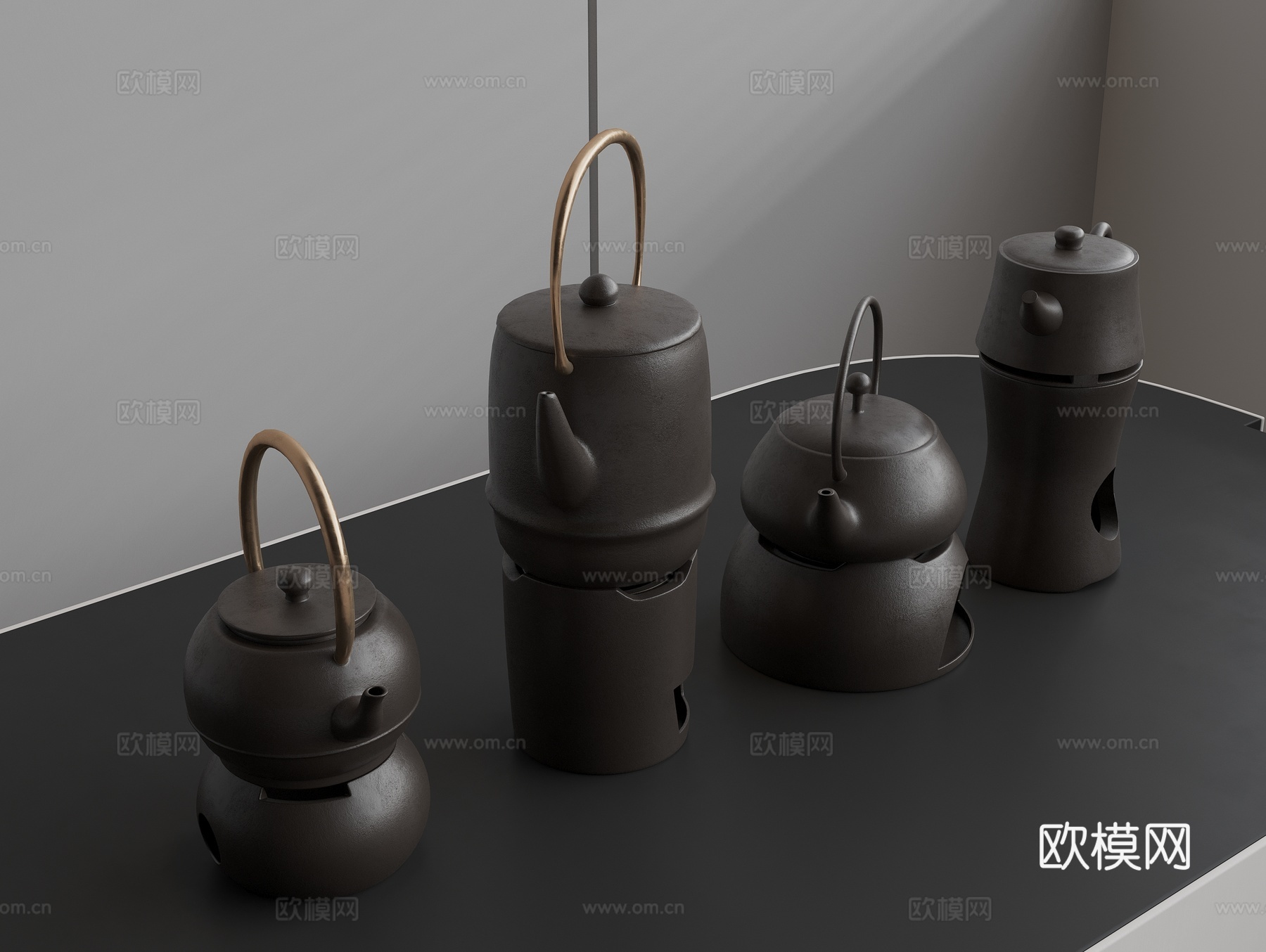 中式茶壶 煮茶壶3d模型