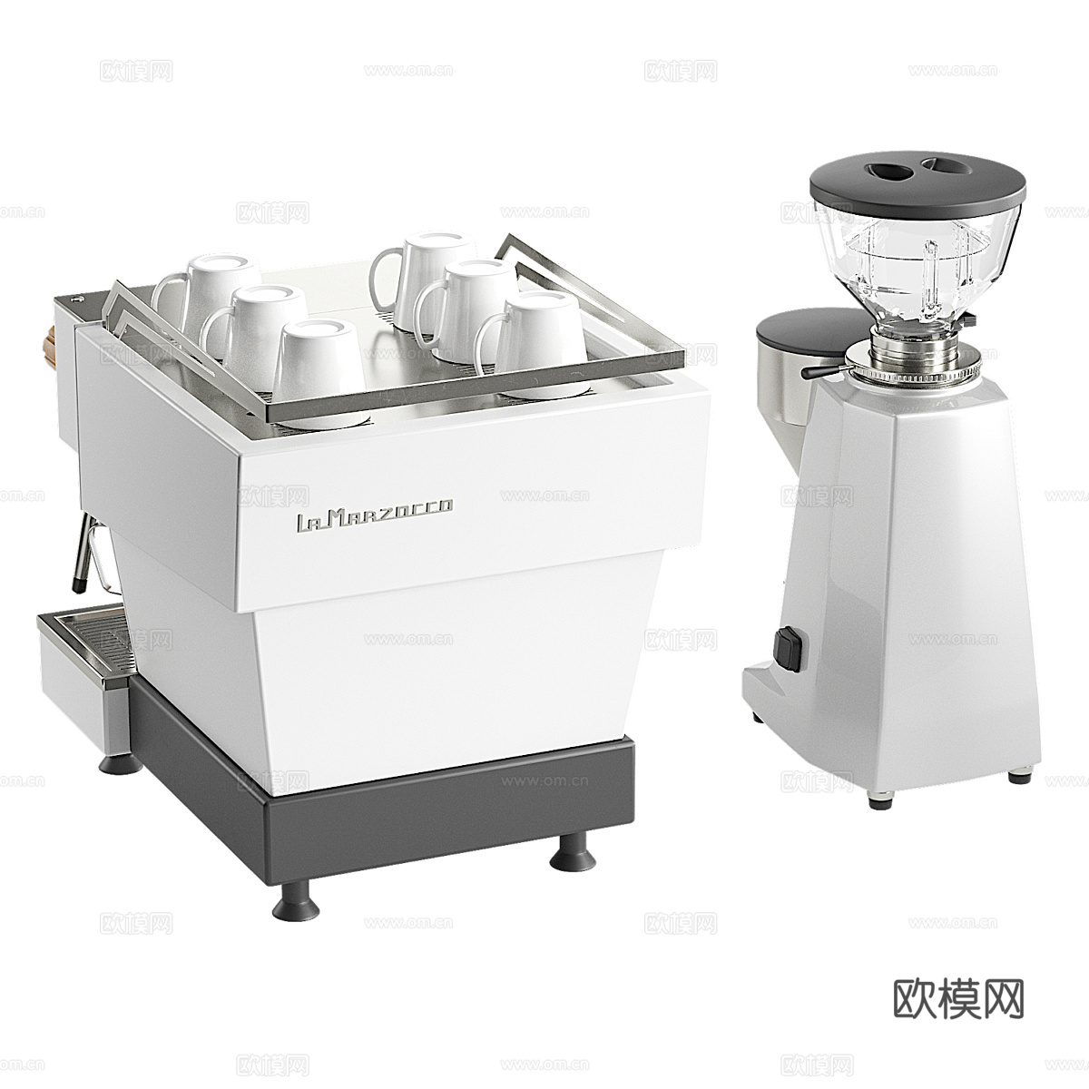 咖啡机套装3d模型