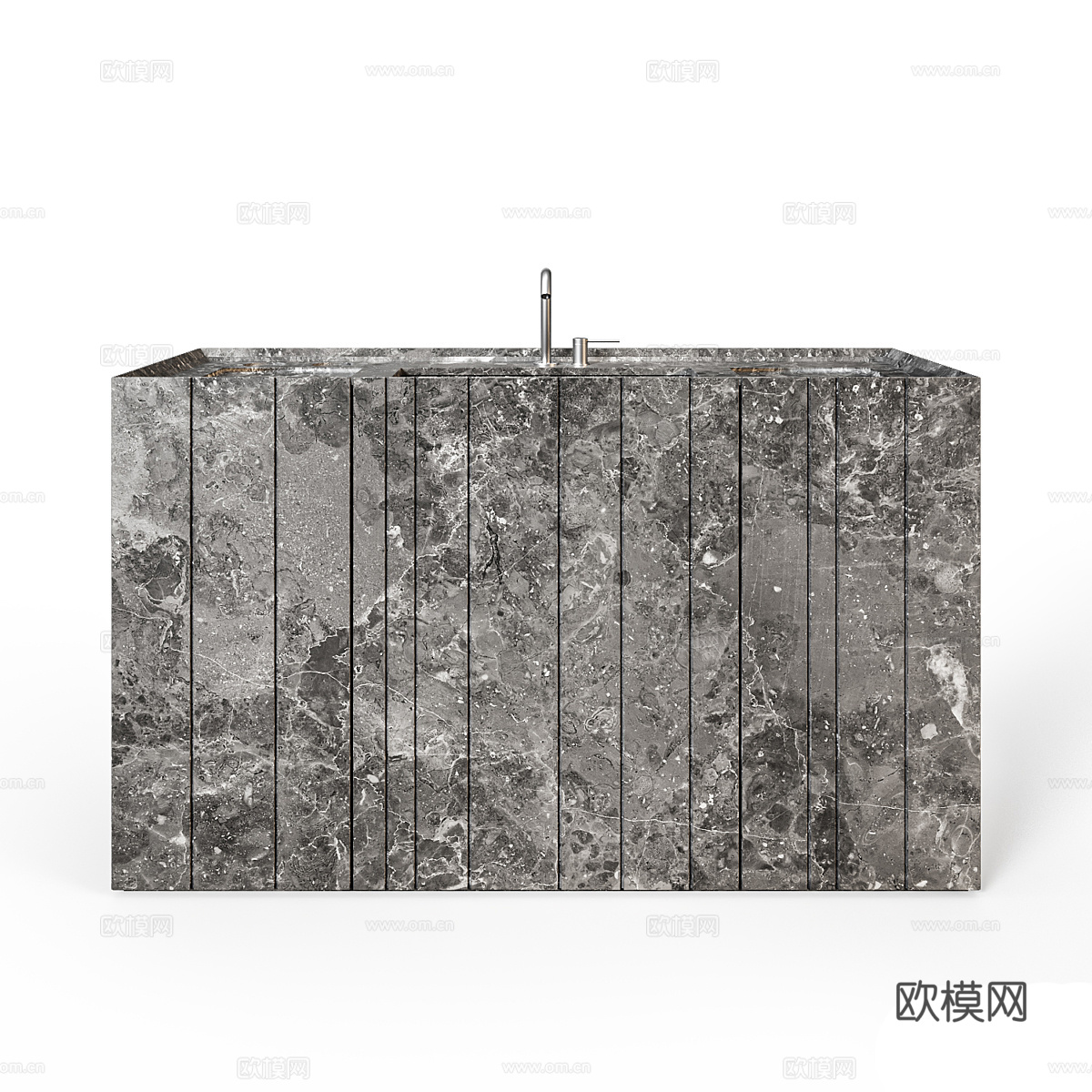 现代意式极简大理石洗手台3d模型