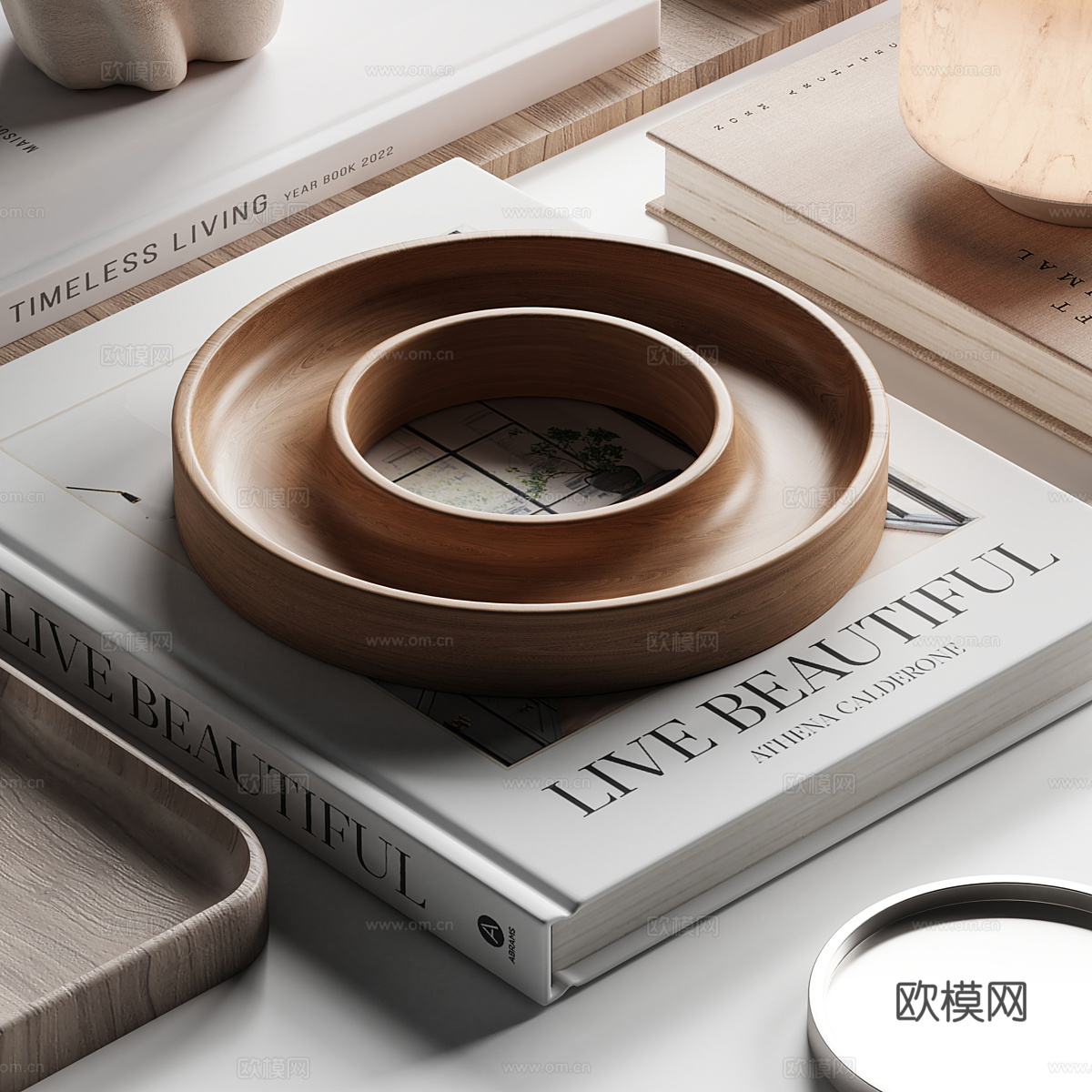 新中式饰品摆件组合3d模型