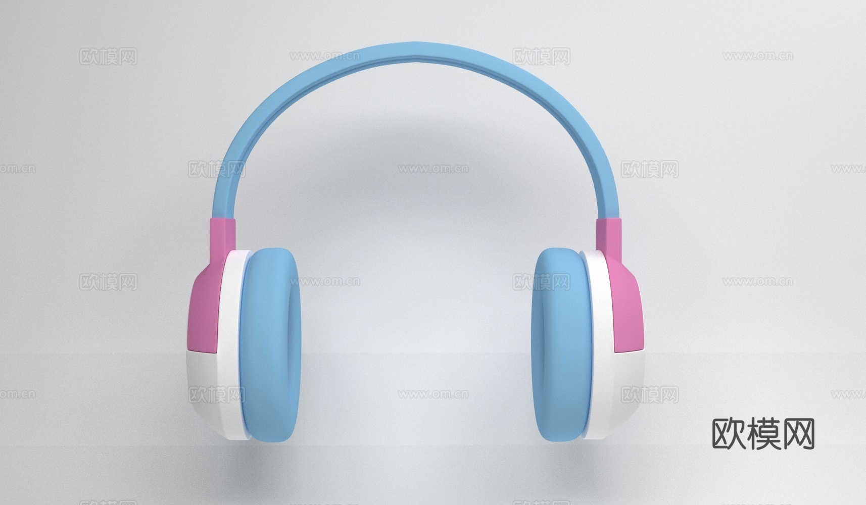 头戴式耳机3d模型