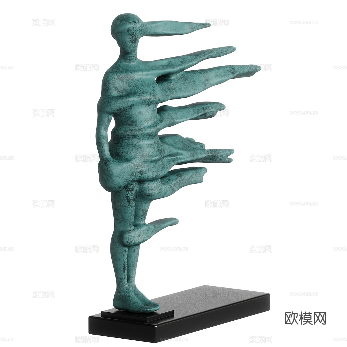 现代意式装饰雕塑3d模型