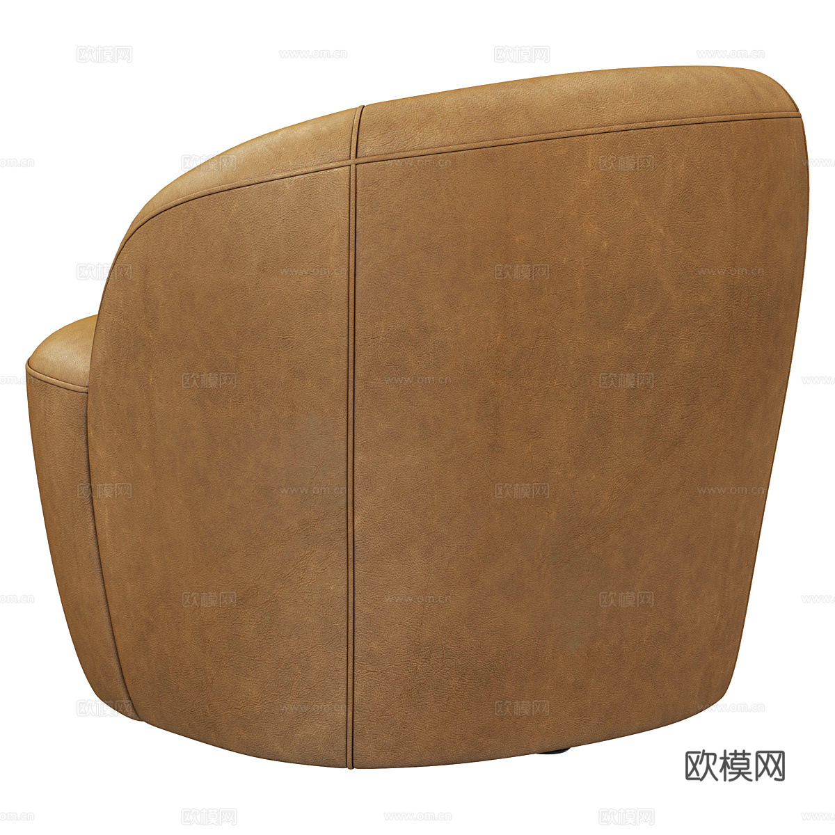 现代意式 Emilia 皮革休闲沙发3d模型