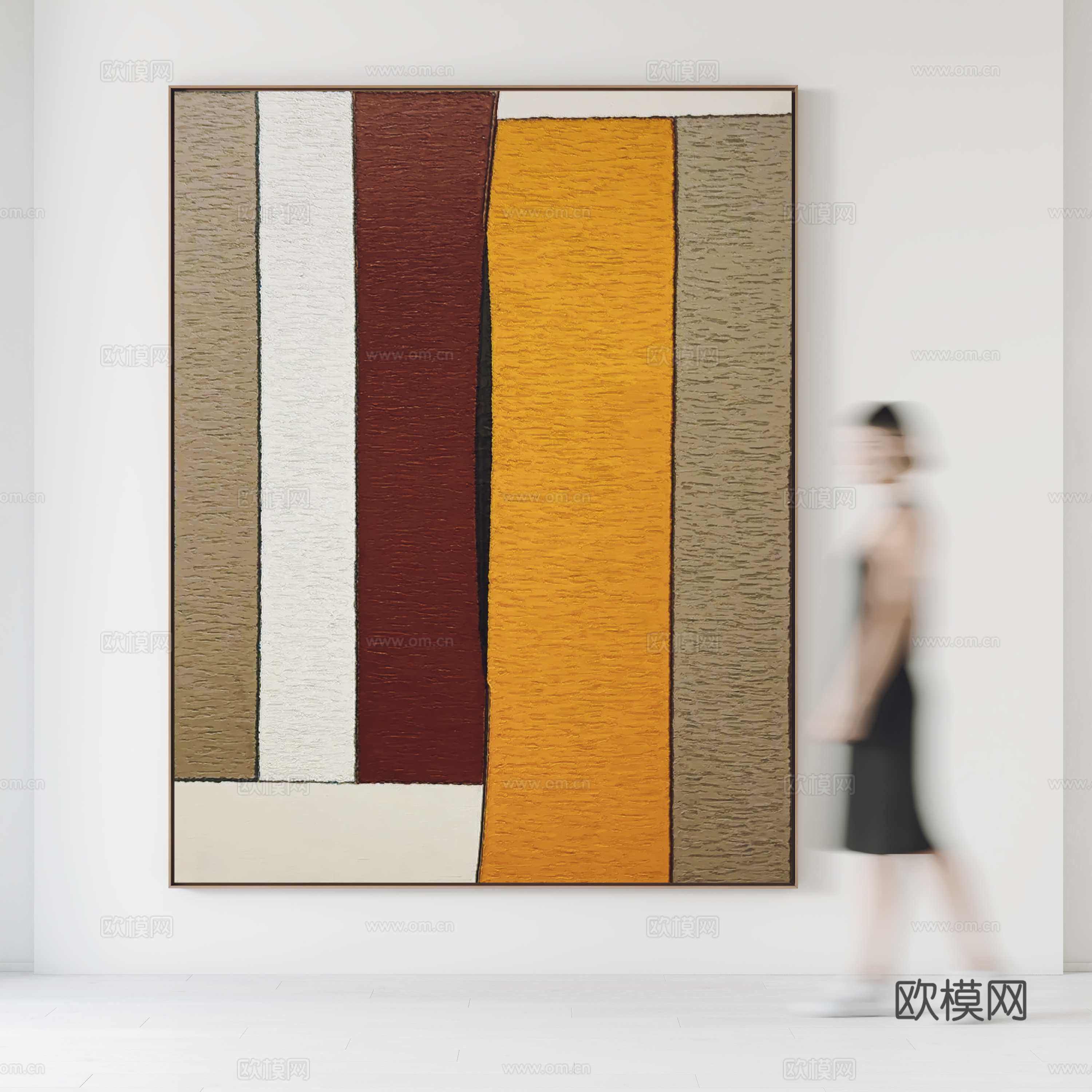 现代挂画 装饰画 人物 玄关挂画 客厅挂画3d模型
