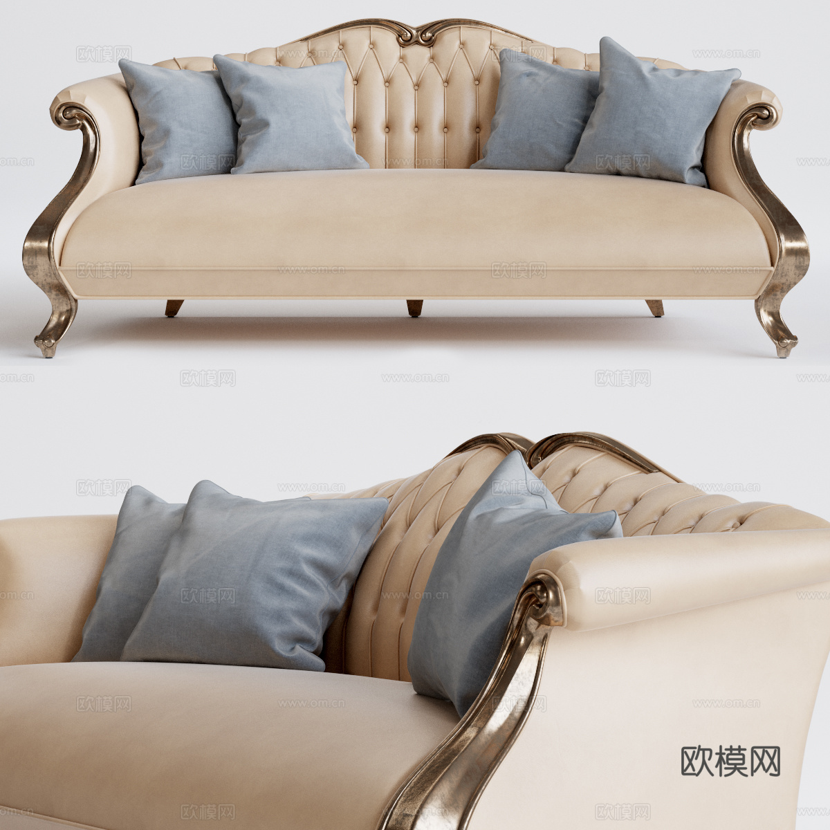 传统中式沙发3d模型