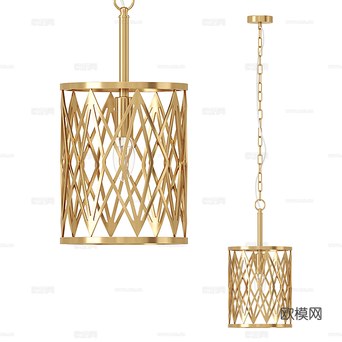 现代简约轻奢吊灯 吊灯 简约吊灯 餐厅吊灯 灯3d模型