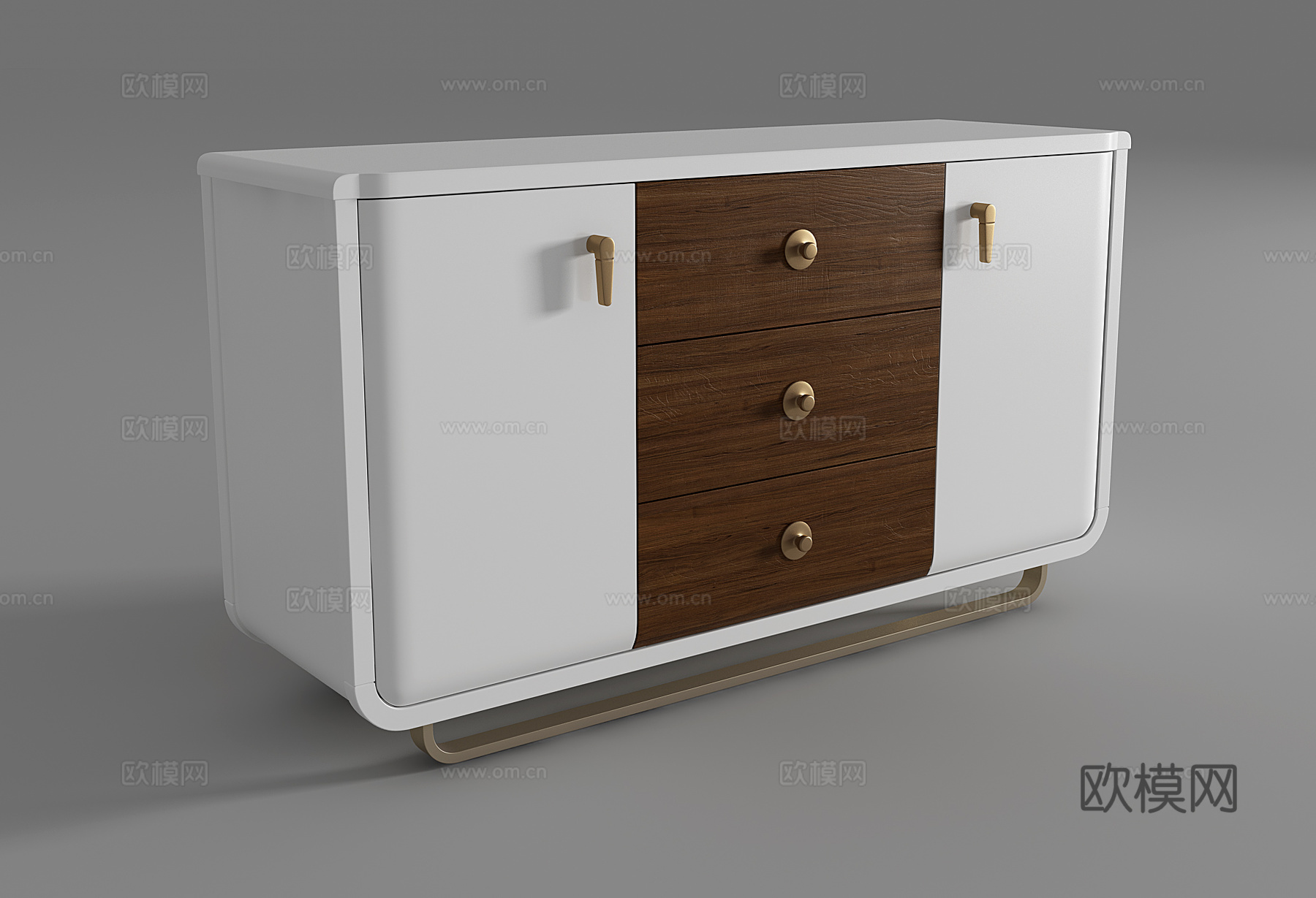 北欧装饰柜3d模型