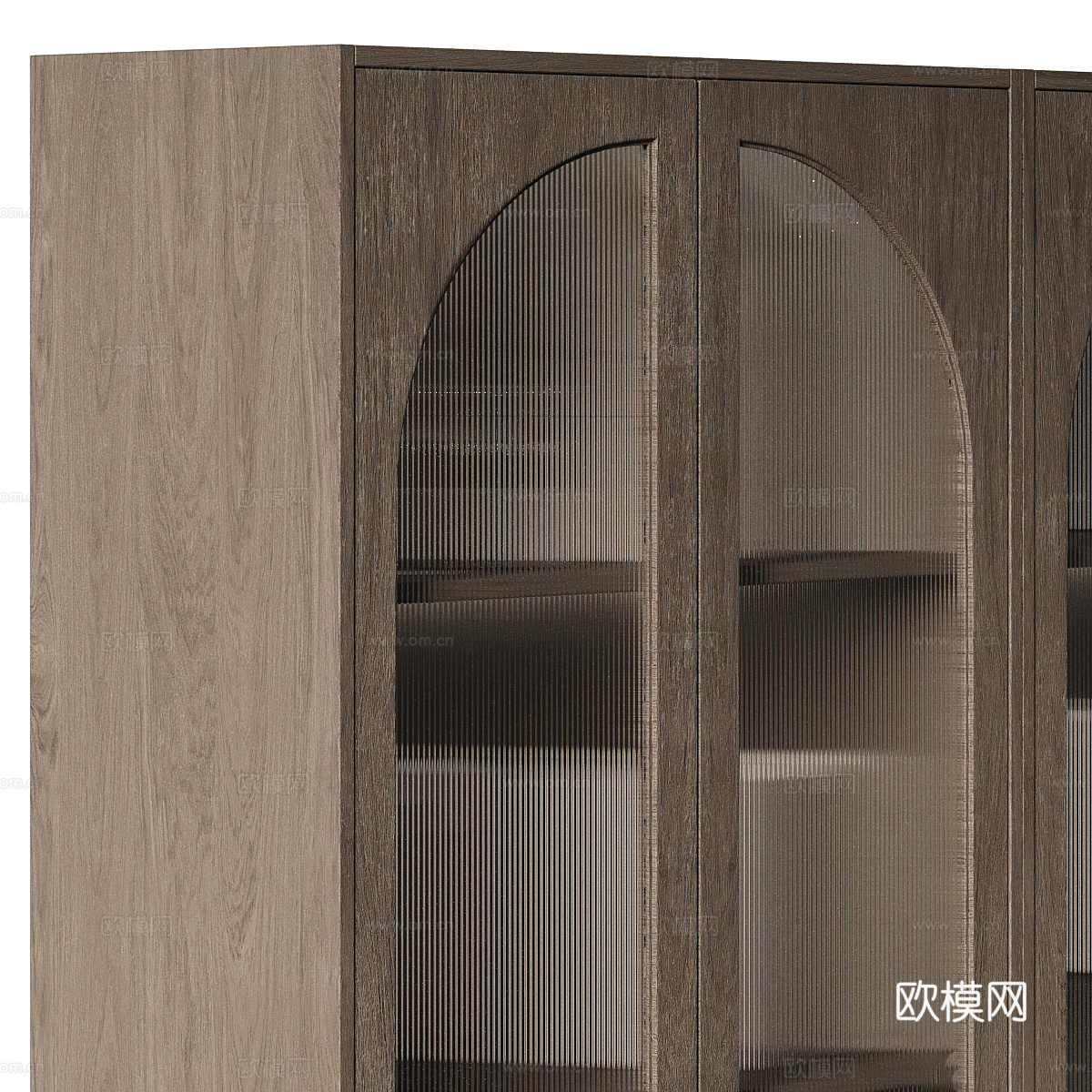 美式简约书柜 装饰柜 酒柜3d模型