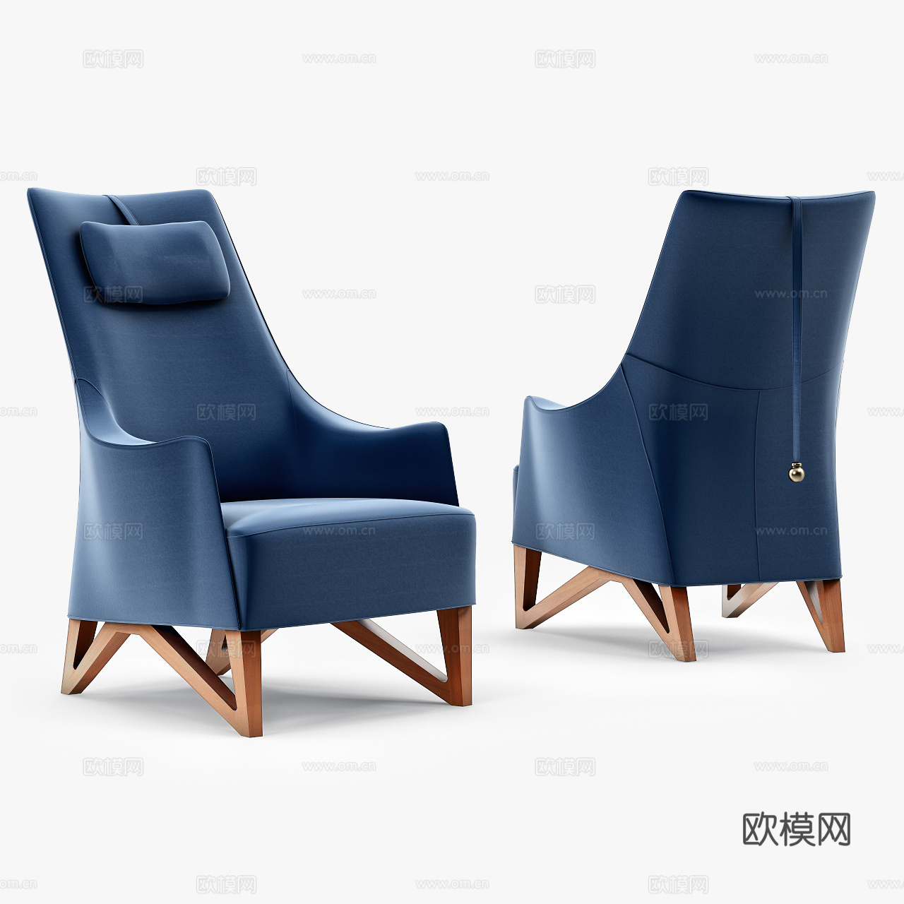 简欧风休闲椅 书椅 办公椅餐椅su模型