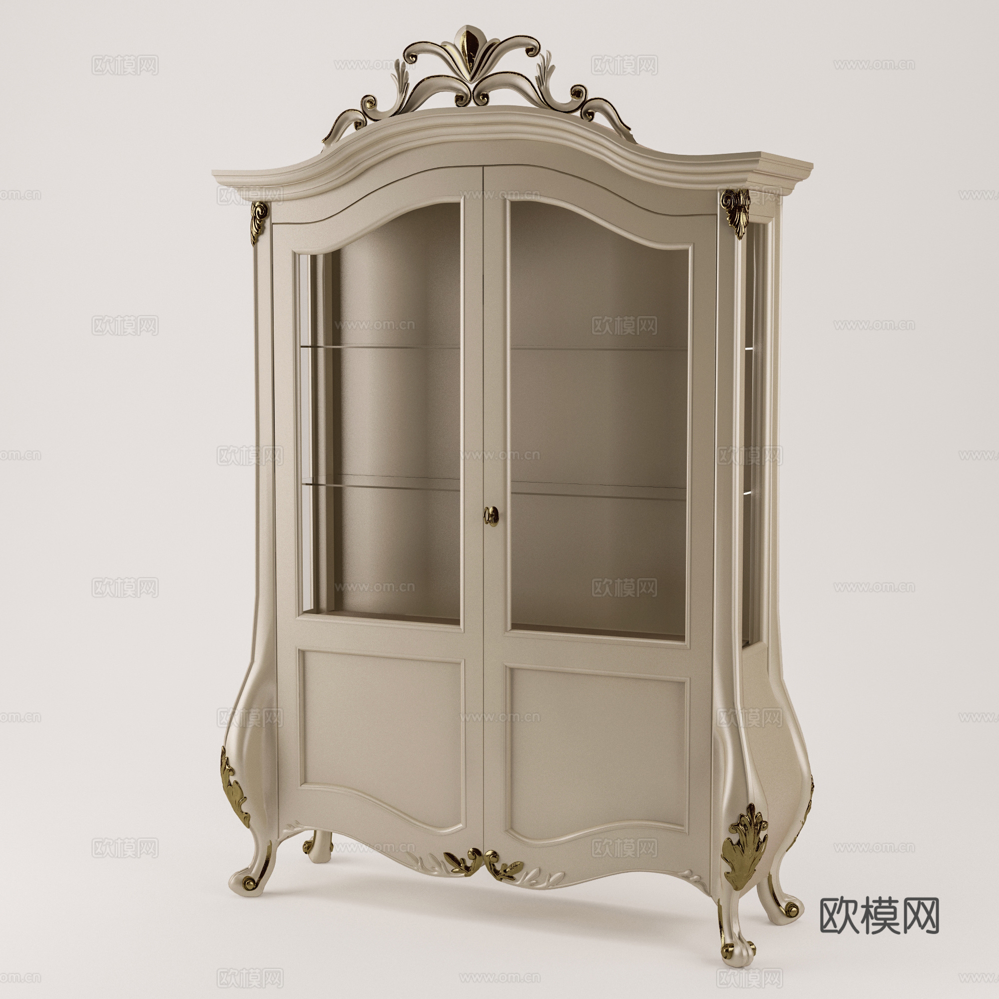 欧式装饰柜餐柜组合3d模型
