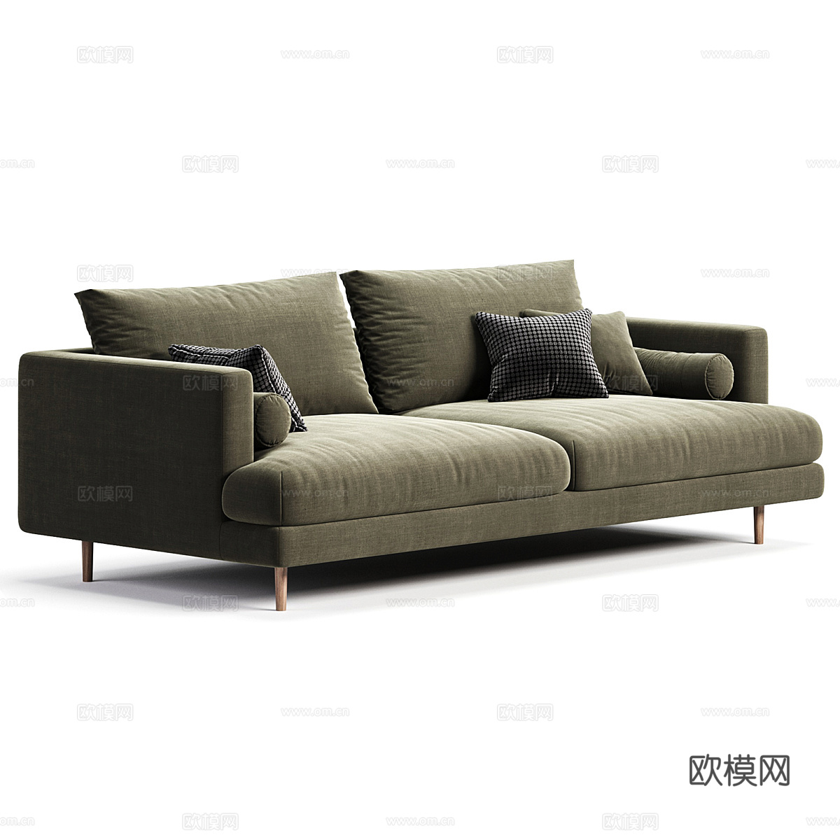 现代 Hampton 布艺转角沙发3d模型