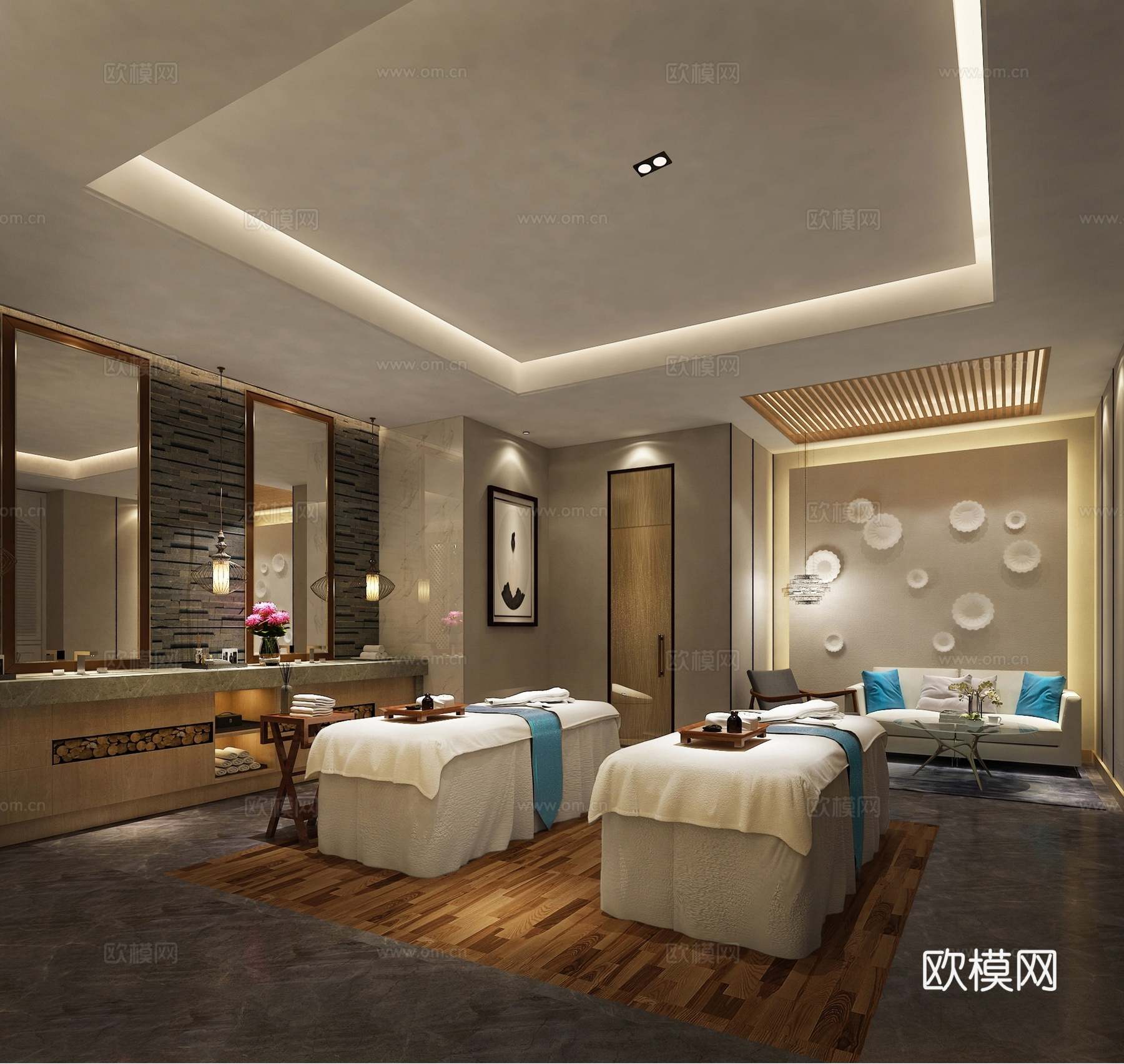 SPA间3d模型