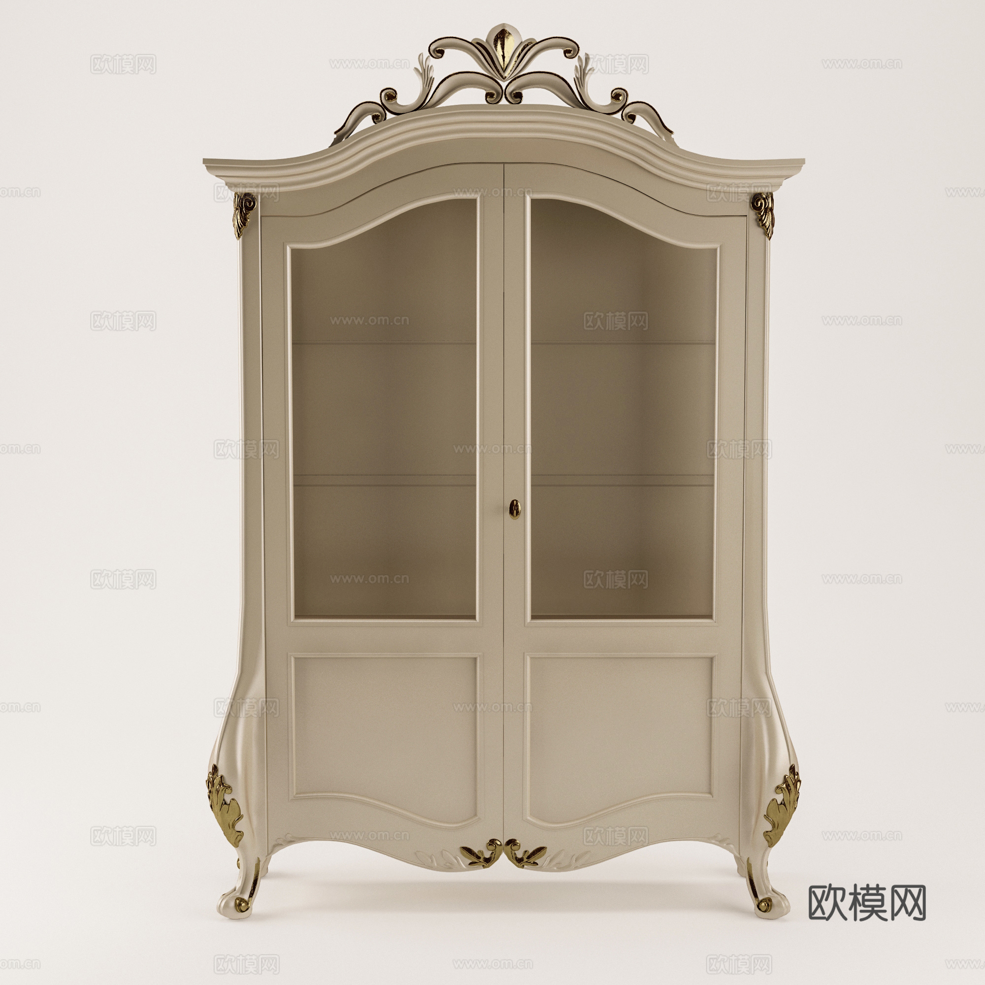欧式装饰柜餐柜组合3d模型