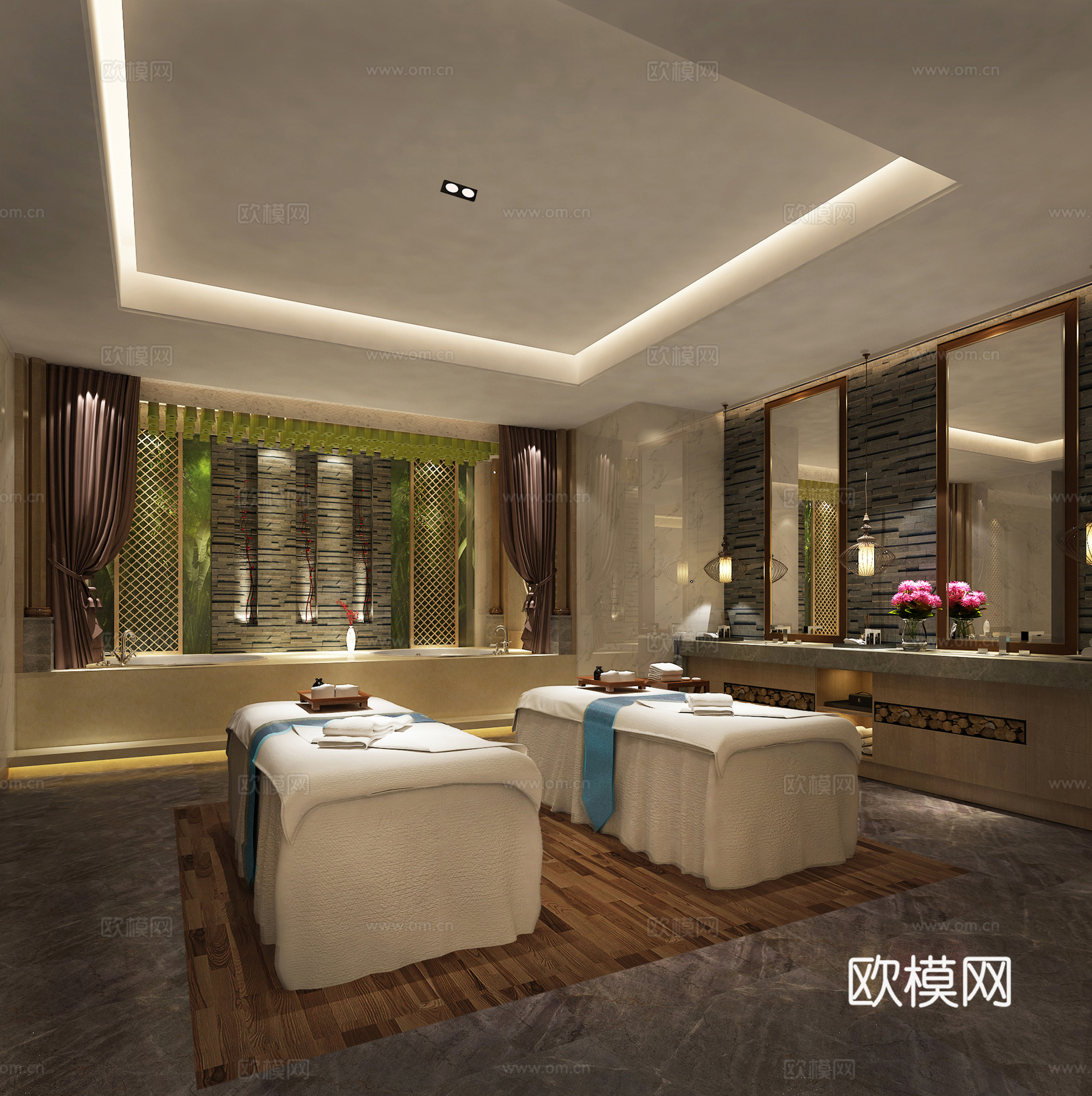 SPA间3d模型