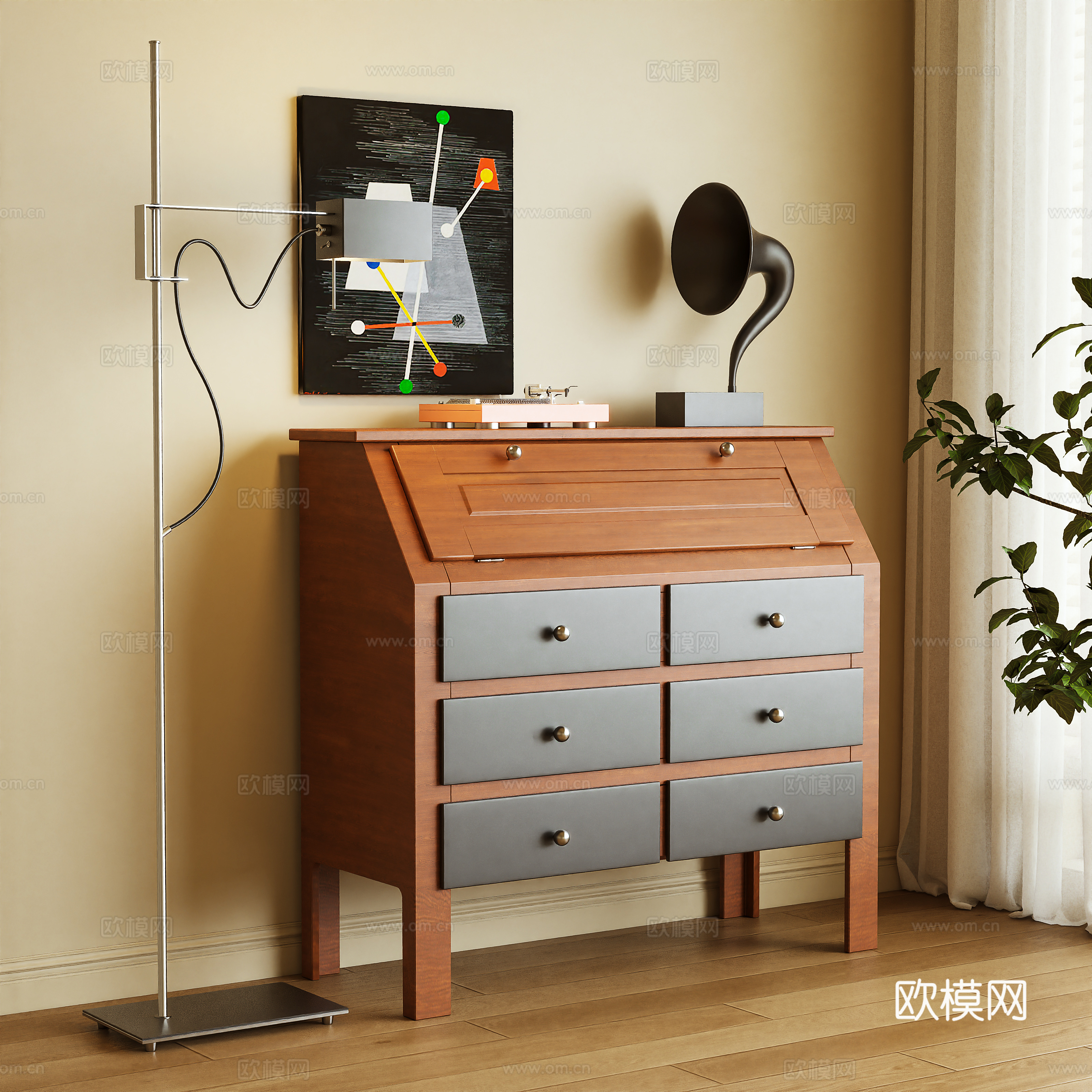 玄关柜 边柜 储物柜3d模型