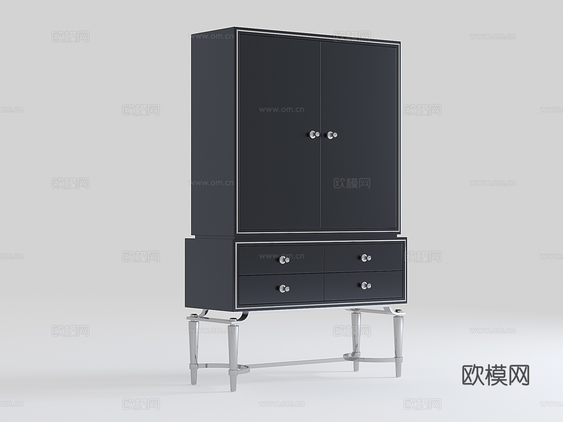 北欧装饰柜储物柜3d模型