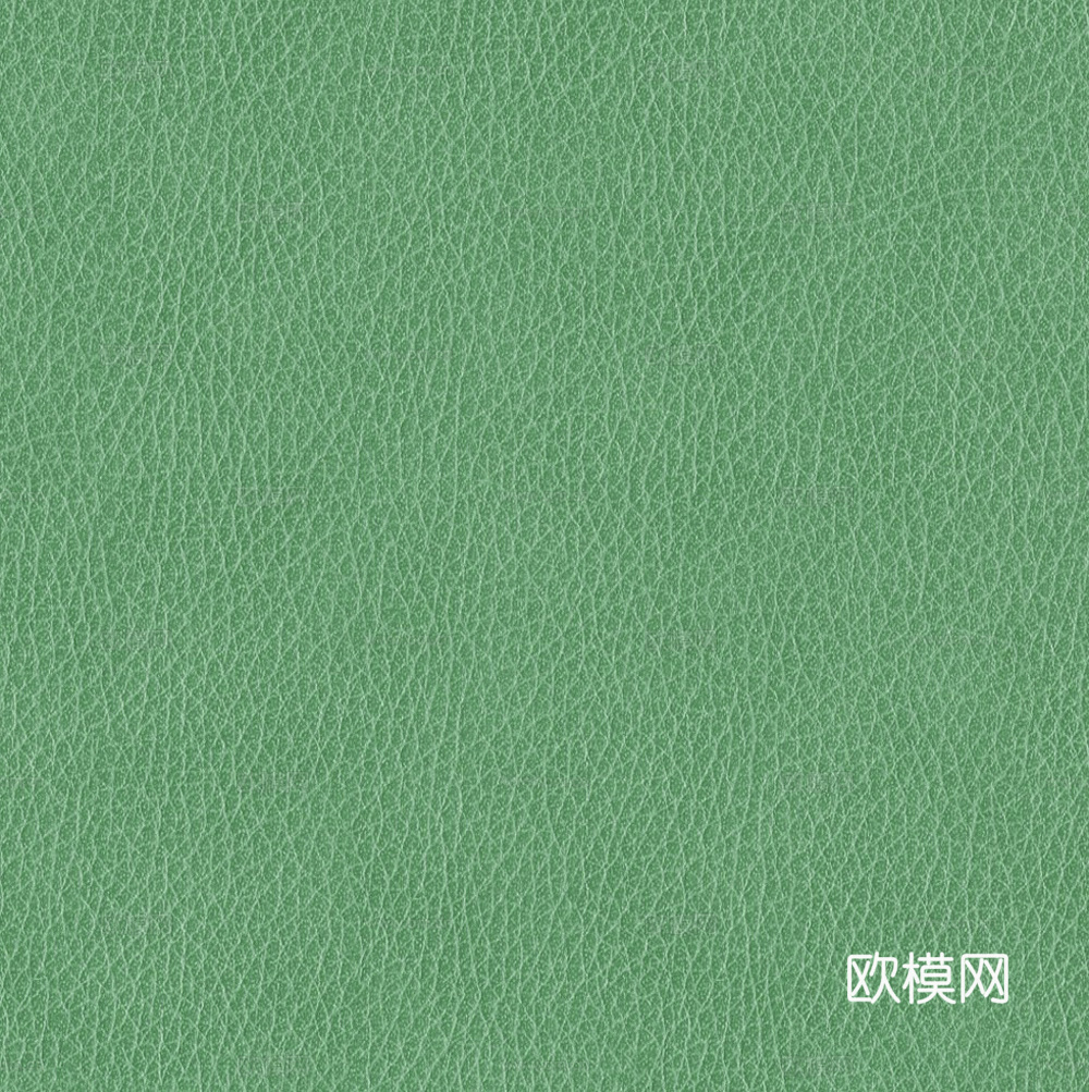 绿色粗纹皮革