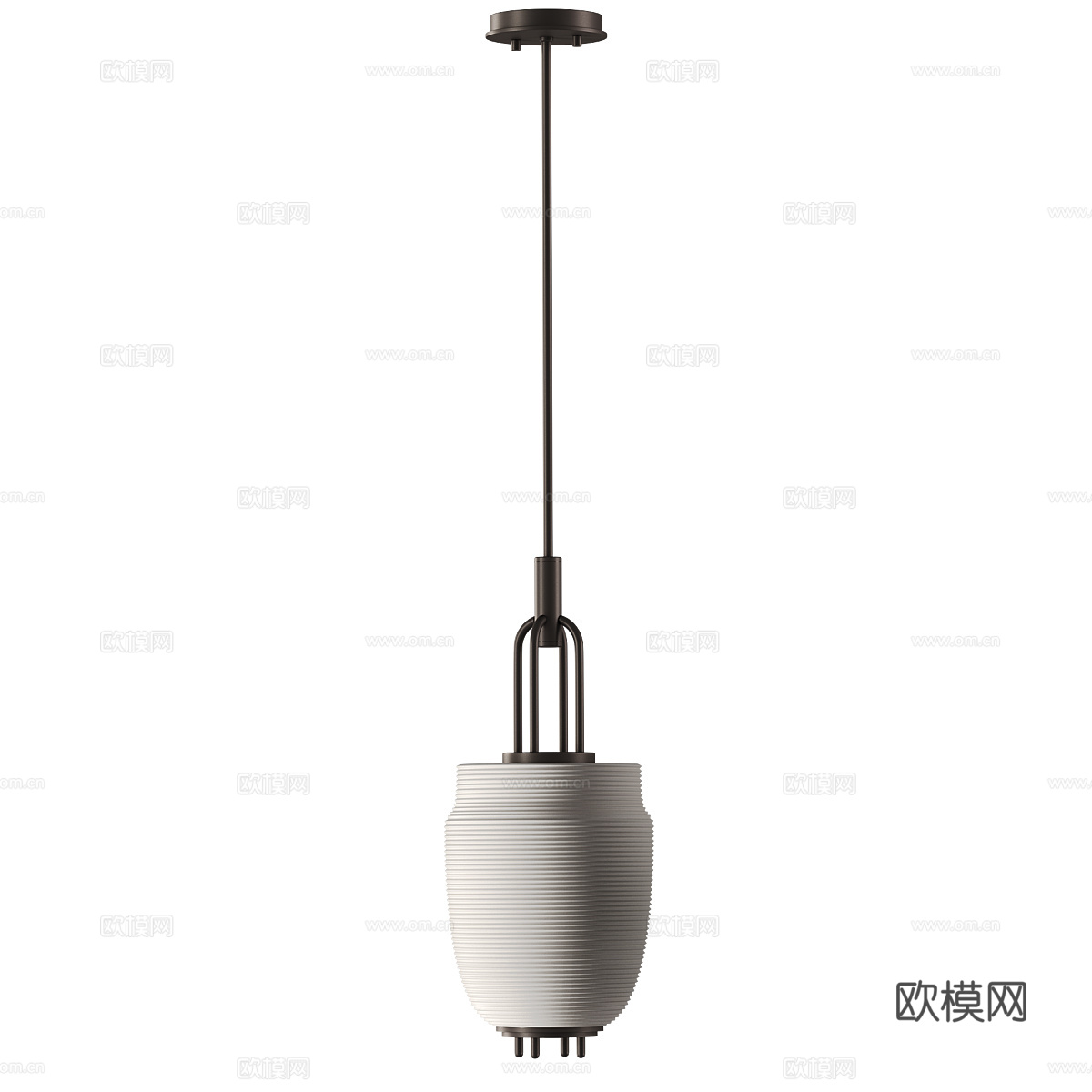 新中式轻奢装饰吊灯3d模型