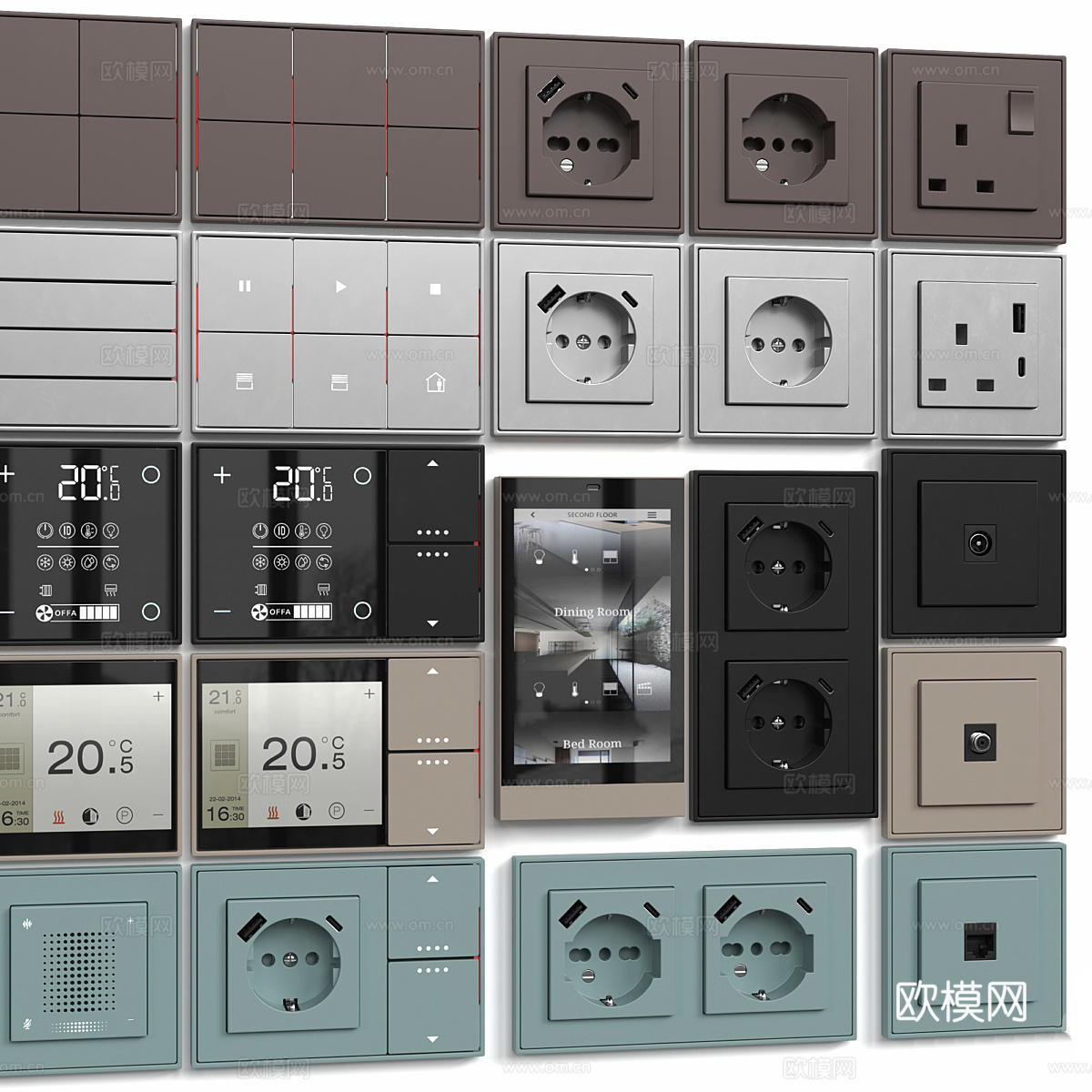 开关插座3d模型