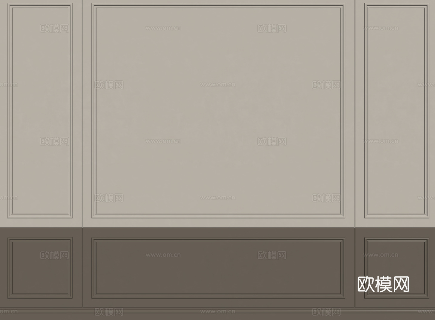 法式石膏线条 PU线条 雕花线条 法式背景墙su模型
