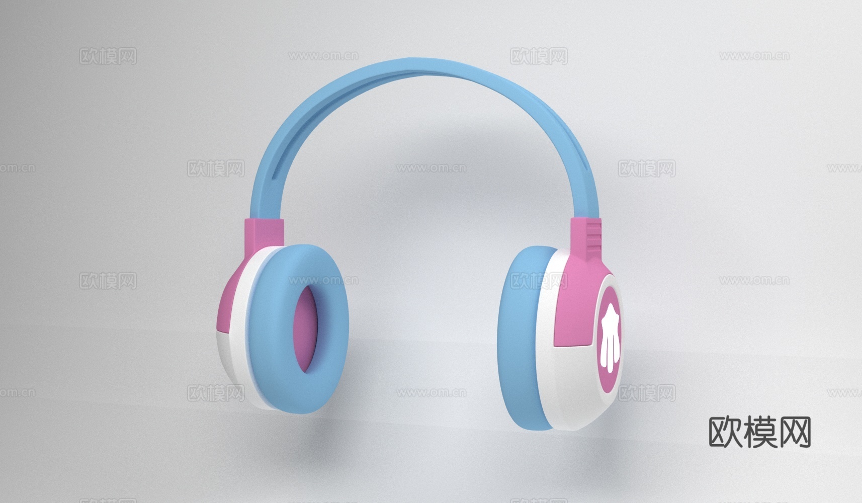 头戴式耳机3d模型