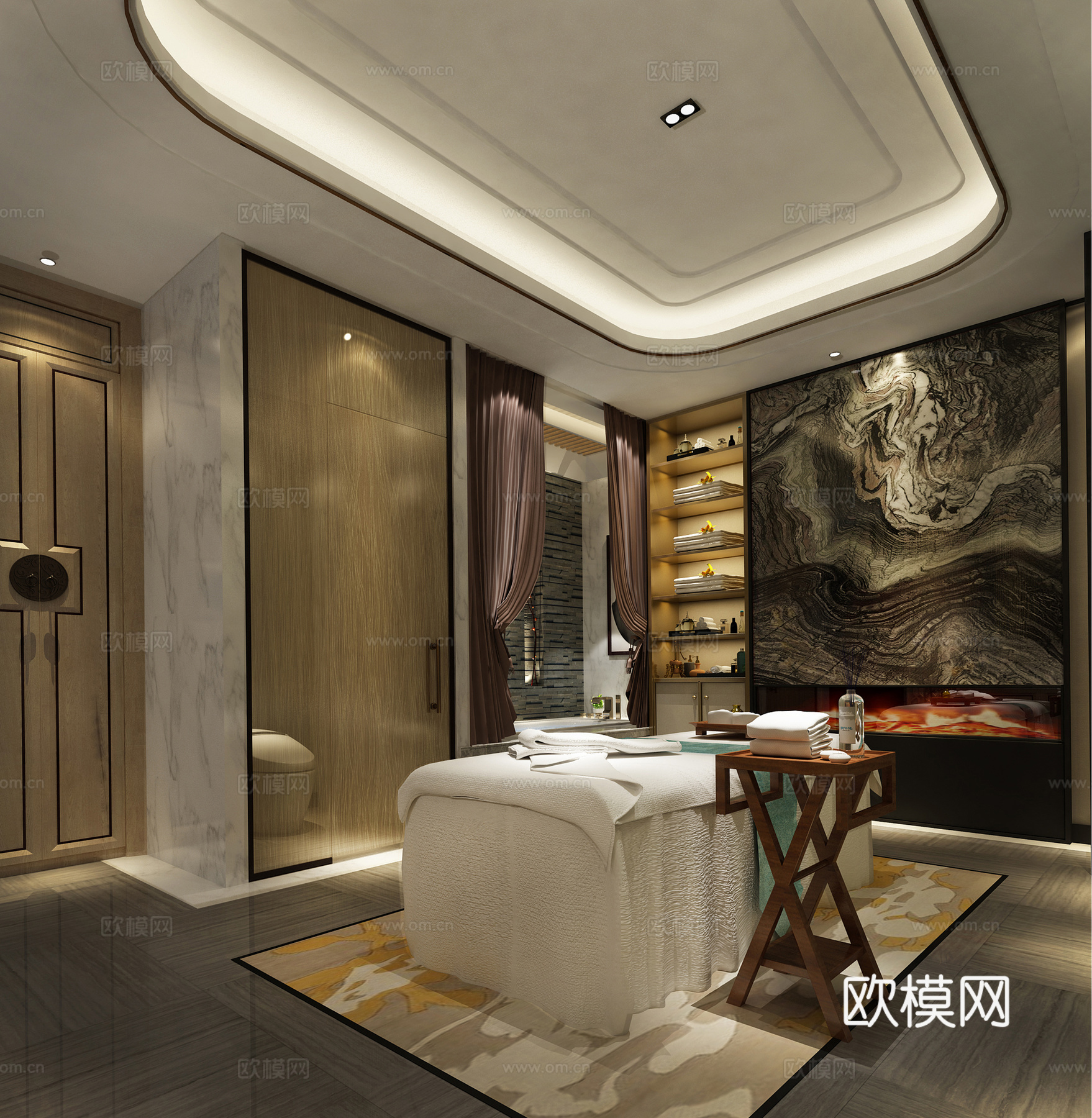 SPA间3d模型