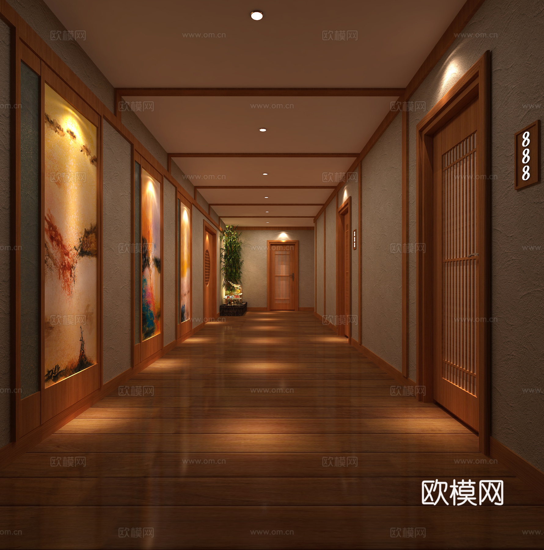走廊3d模型