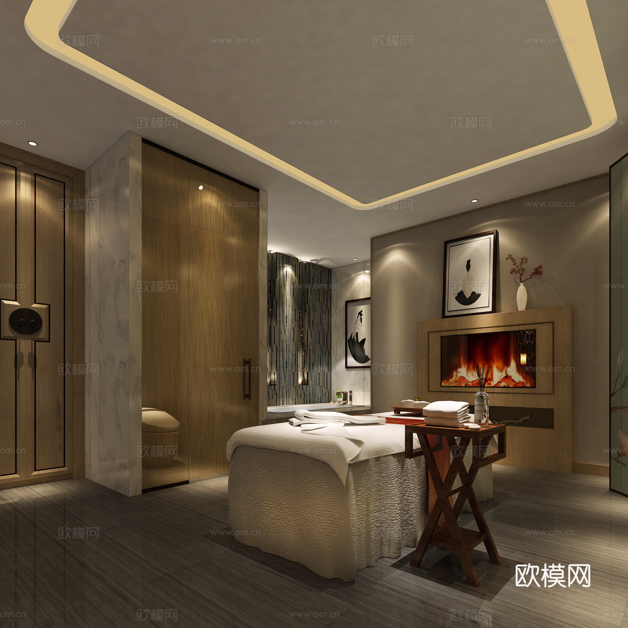SPA间3d模型