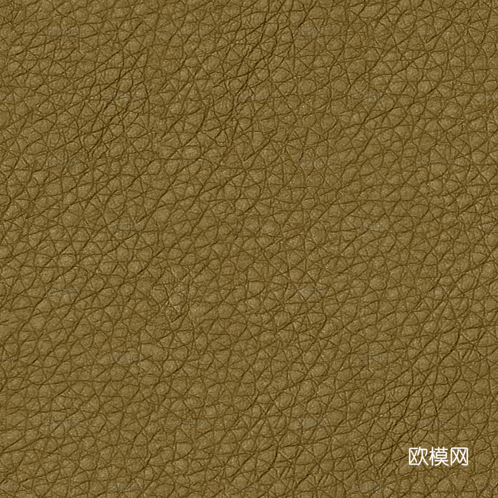 黄绿色粗纹皮革