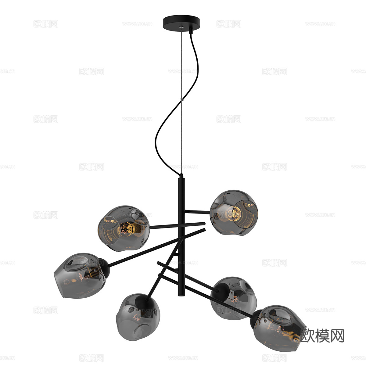 现代简约吊灯 吊灯 简约吊灯 餐厅吊灯 客厅吊灯 灯3d模型