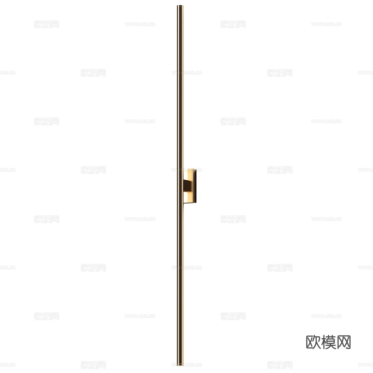 现代轻奢极简长条金属壁灯3d模型