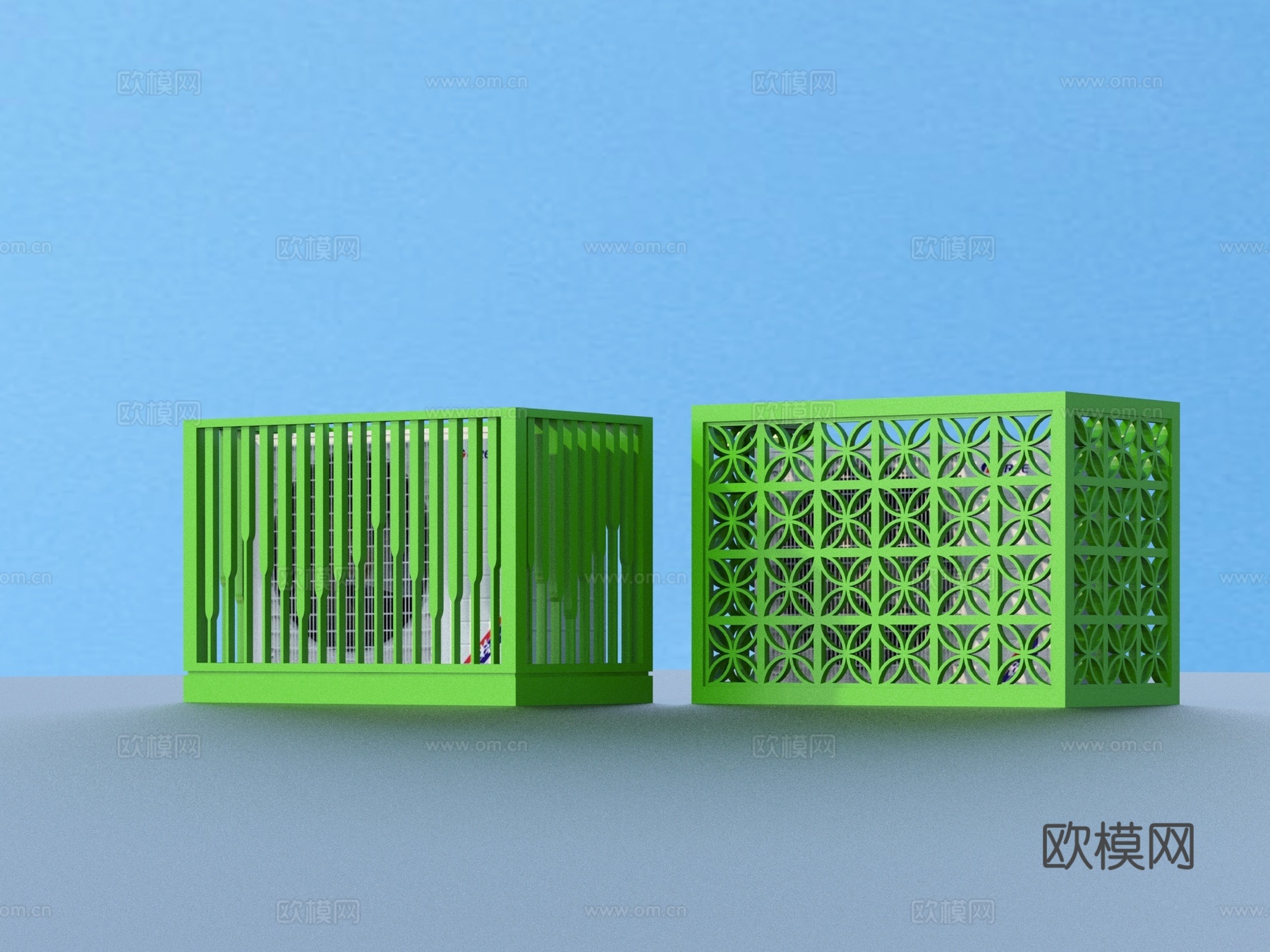空调架 空调外机 格栅装饰3d模型
