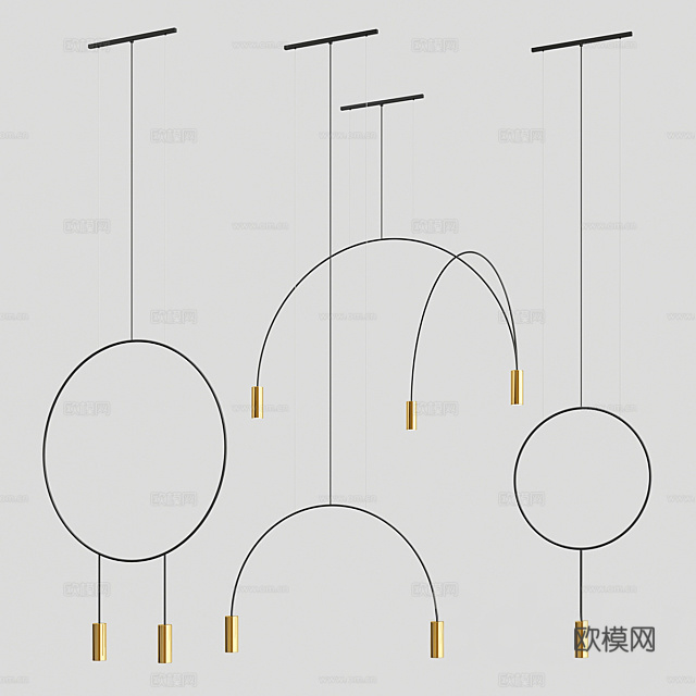 现代吊灯 吊灯3d模型