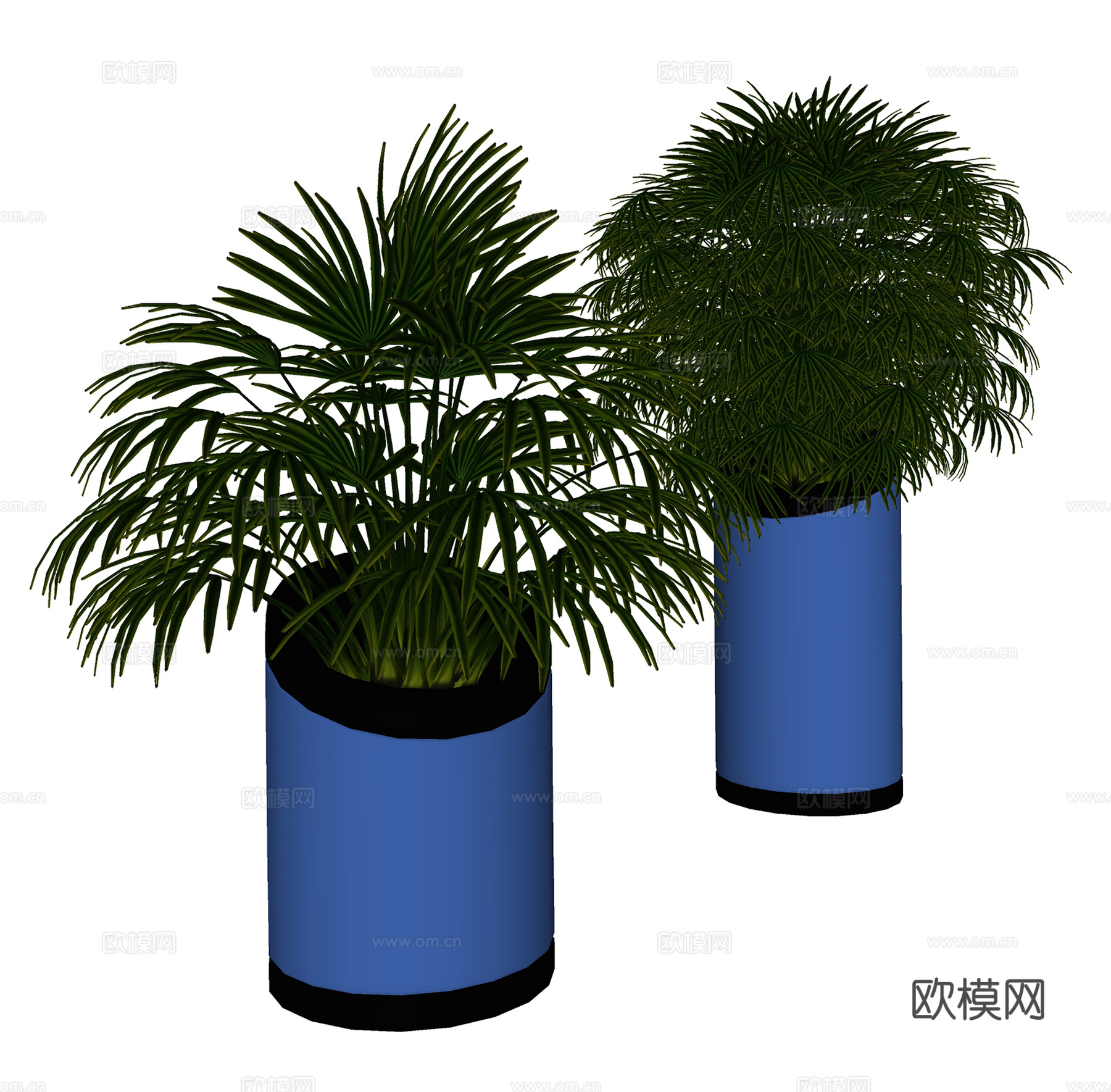 现代花瓶花卉 陶瓷花瓶插花 花卉组合su模型