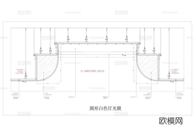 天花CAD施工圖cad施工圖下載(渲染圖5)
