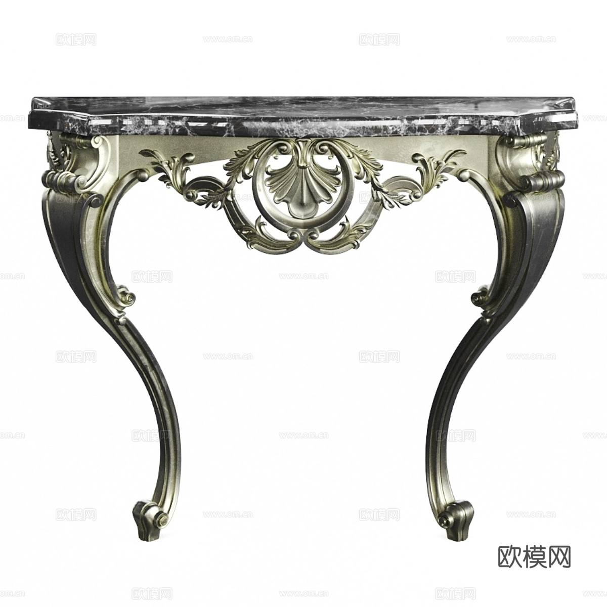 法式轻奢端景台 玄关桌3d模型