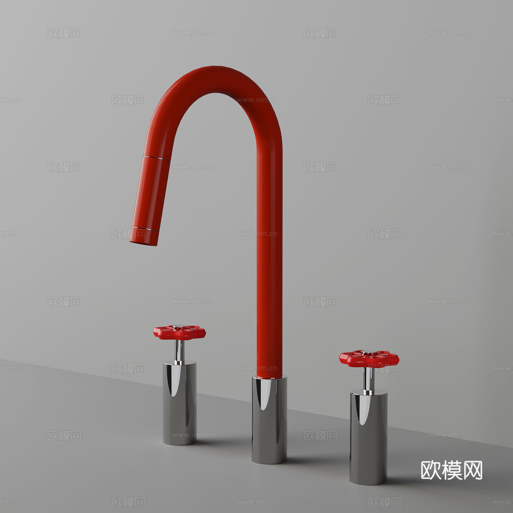 水龙头 金属水龙头 多巴胺水龙头3d模型