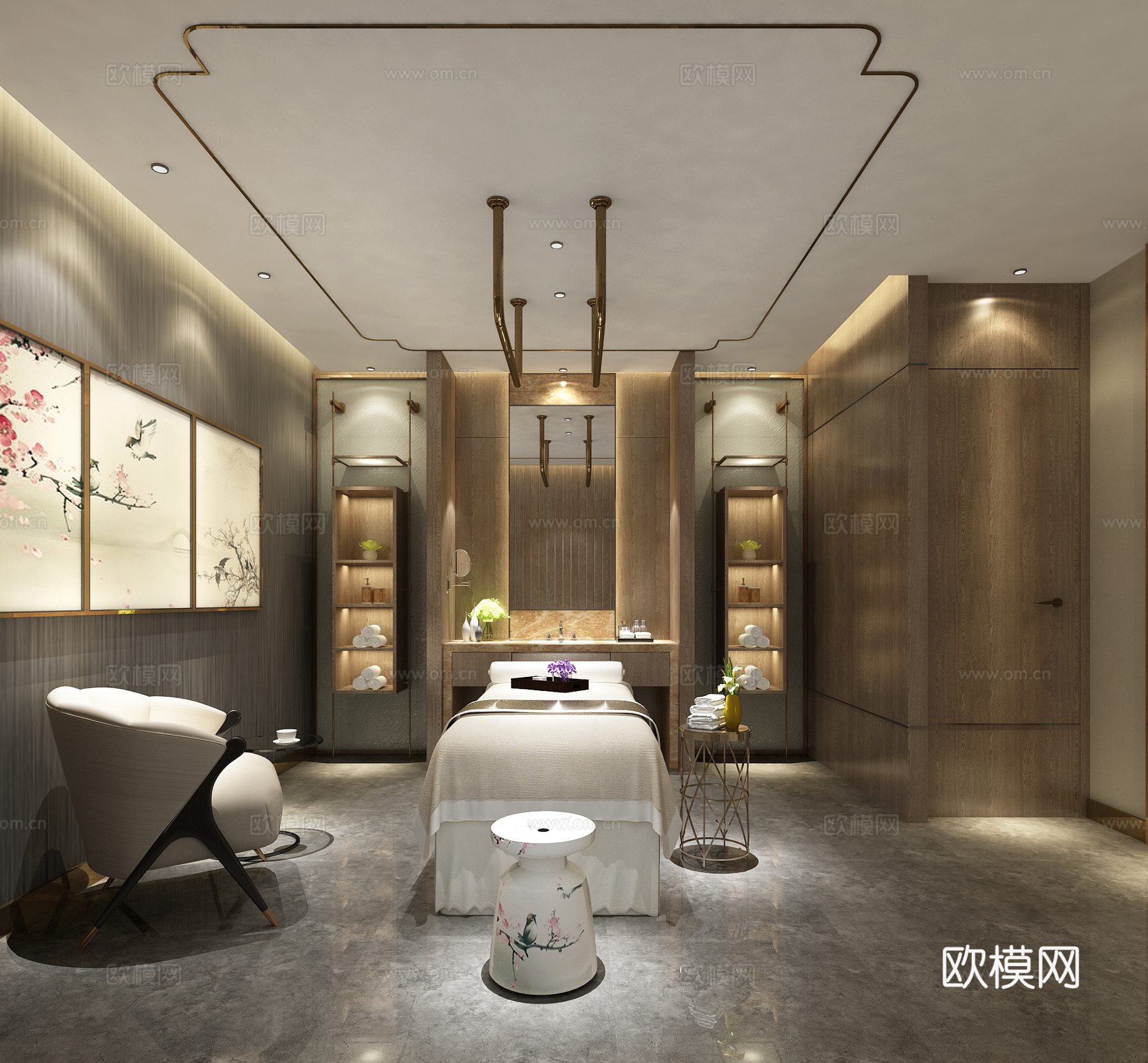 松骨3d模型