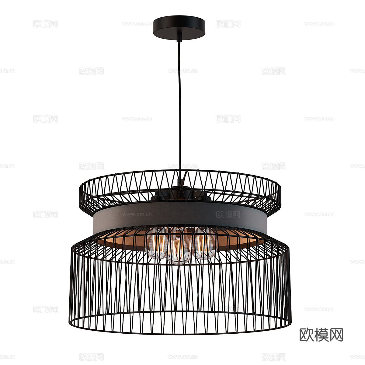 现代简约吊灯 吊灯 简约吊灯 餐厅吊灯 灯3d模型