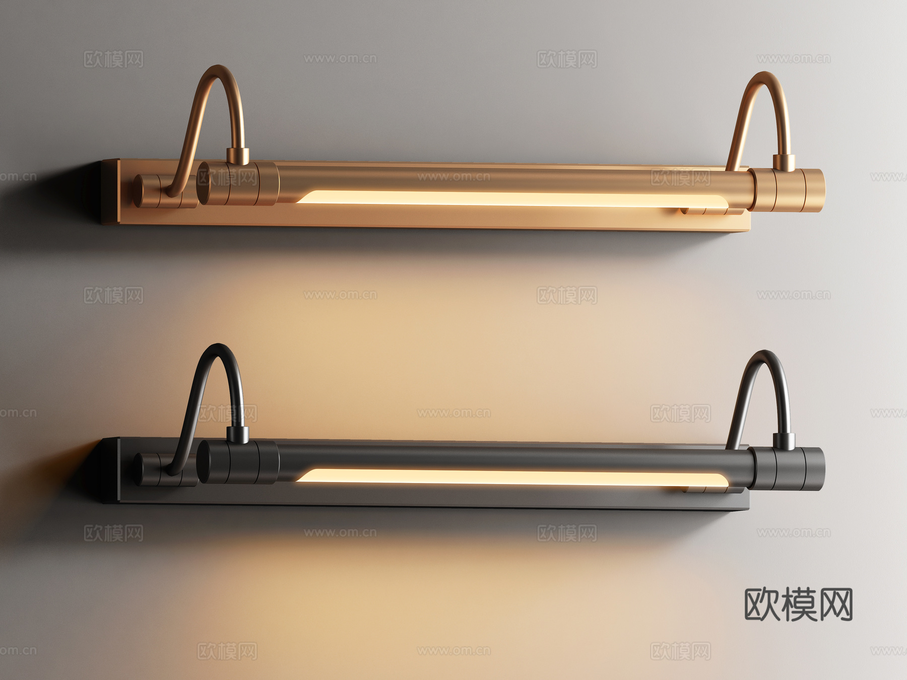 現(xiàn)代鏡前燈3d模型下載